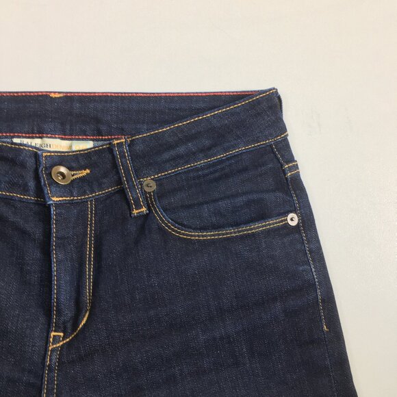 RALEIGH Hand Crafted North Carolina US Dark Wash Straight Leg 5 Pocket Jeans - Picture 8 of 16